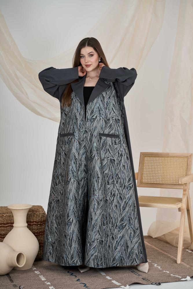 عباية بليزر رمادي كالوش - الصورة 3