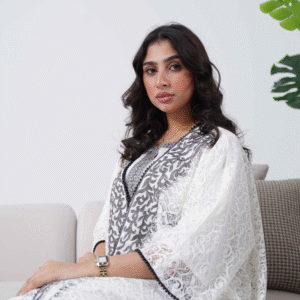 دراعة خليجي 568 -  دانتيل سكري