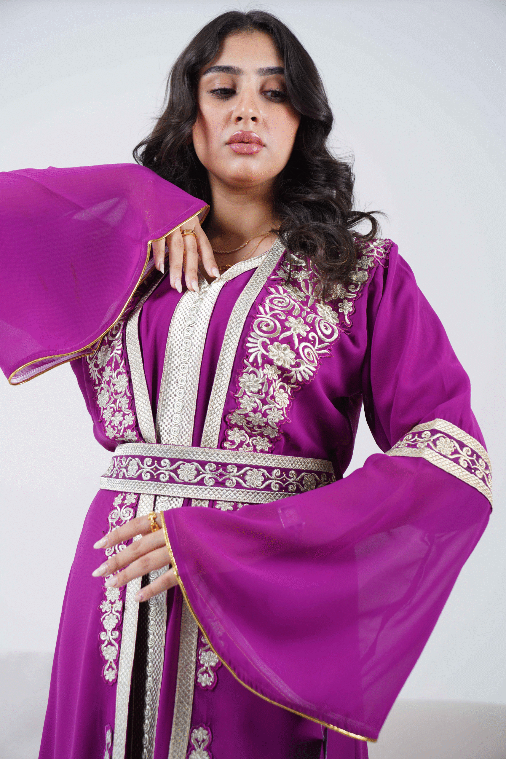 قفطان مغربي فخم 597 - الصورة 8